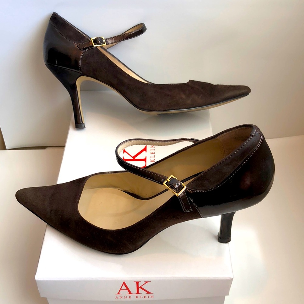 Anne Klein pumps - suede and patent